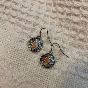 Multicolor Mandala Boho Earrings